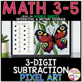3 Digit Subtraction with Regrouping Digital Resource Pixel
