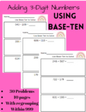 3-Digit addition using base-ten strategy within 999 with r