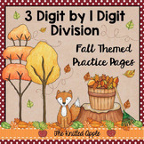 3 Digit by 1 Digit Division {Fall Theme}