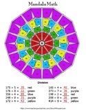 3-Digit by 1-Digit Division Mandala Math Color by Number