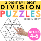 3-Digit by 1-Digit Division Math Puzzles (Tarsia, Cross-Nu