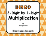 3-Digit by 1-Digit Multiplication BINGO and Task Cards