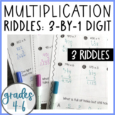 3-digit by 1-digit Multiplication Riddles - Independent Pr