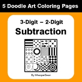 3-Digit minus 2-Digit Subtraction - Coloring Pages | Doodl