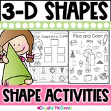 3-Dimensional 3D Shape Worksheets | 3d Shapes | 3D Shape A
