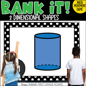 Preview of 3 Dimensional Shape Identification Math Movement Projectable Game Bank It
