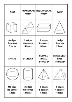 3-Dimensional Shape Match by Tyla Rochow | Teachers Pay Teachers