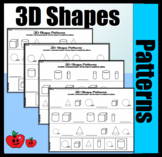 3 Dimensional Shape Patterns (Cut & Paste)