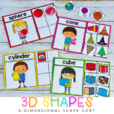 3-Dimensional Shape Sorting Activity Mats with Real Life W