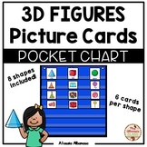 Pocket Chart Center - 3D Figures Picture Cards Sort