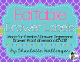 3 Drawer Bin Labels EDITABLE