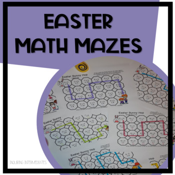 Preview of Easter Bunny Math Mazes