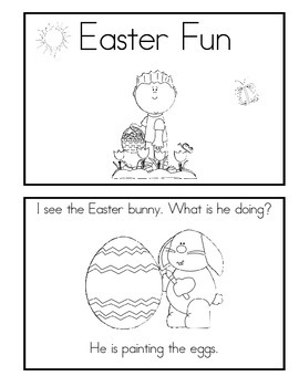 Preview of 3 Easter Emergent Readers