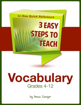 Preview of 3 PROVEN Technology-Rich Steps to Teach Vocabulary