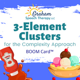 3-Element Clusters Boom Cards™ for the Complexity Approach