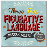 3 FREE Figurative Language Worksheets
