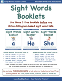 3 FREE Sight Words Booklets (Based on Dolch & Fry Word Lis