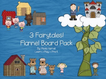 Preview of 3 Fairytales!  Flannel Board Pack