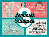 3 Feminist Critiques (POSTERS | FLASHCARDS)
