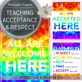3 Free Printable Posters on Respect, Acceptance, & Celebra
