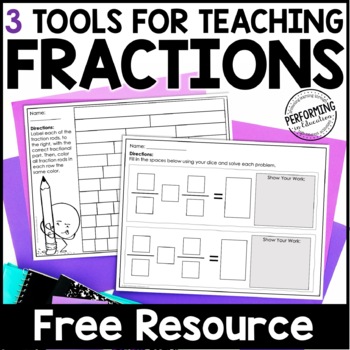 Preview of 3 Free Tools for Teaching Fractions | Fraction Rods & Fraction Manipulatives