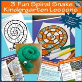 3 Fun Kindergarten Spiral Snake Art Lessons