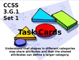 3.G.1 Geometry Task Cards Third Grade