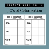 3 G's of Colonization Notes