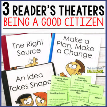 Preview of 3 Growth Mindset Reader's Theaters - Being a Good Citizen