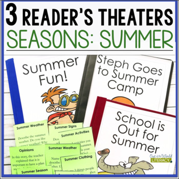 Preview of 3 Growth Mindset Reader's Theaters - Summer Season