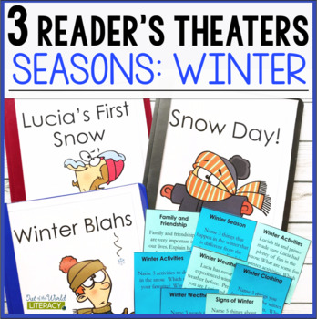 Preview of 3 Growth Mindset Reader's Theaters - Winter Season