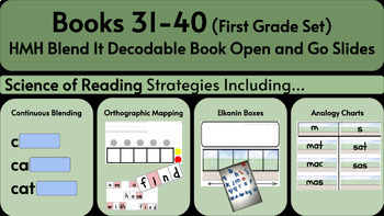 Preview of 3. HMH Blend It Books Science of Reading Slides Books 31-40