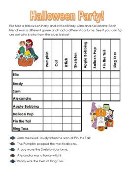 3 Halloween Logic Puzzles to make Halloween Week EASY! by Four Little Birds