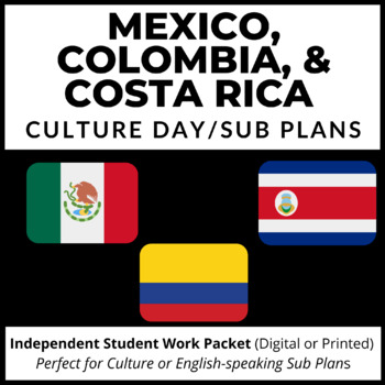 Preview of 3 Independent Cultural Sub Plans - Mexico, Colombia, and Costa Rica