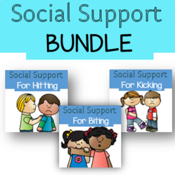 Preview of Bundled Social skill Supports for Kicking, Biting and Hitting