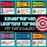 Kindergarten Learning Targets, Florida BEST Standards, Focus Wall