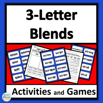 3-Letter Blend Activities by Angel Honts-Learn and Teach by the Beach