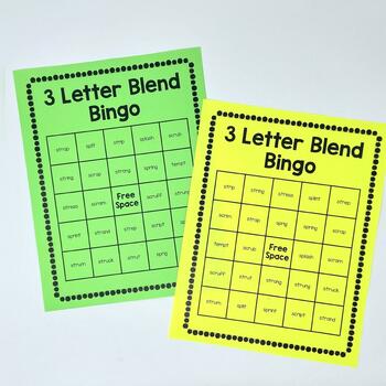 3 Letter Blend Bingo by Learning Support Lady | Teachers Pay Teachers
