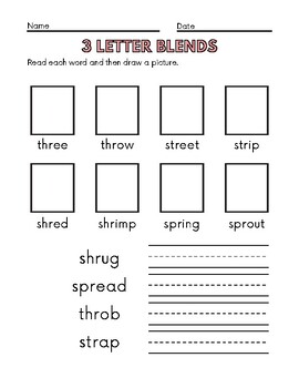 3 Letter Blends by Fun and Free in Elementary | TPT