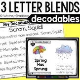 3 Letter Blends Decodable Readers & Passages - Clusters SP