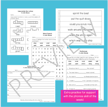 3-Letter Blends and Final Blends BUNDLE #2 95% Phonics Group by Made to ...