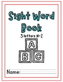 3 Letter Sight Words (N-Z)