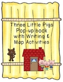 3 Little Pigs Pop-up Book Plus Map & Writing