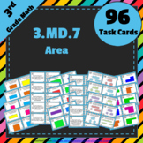 3.MD.7 Task Cards ★ Multiplication, Addition and Tiling Ar