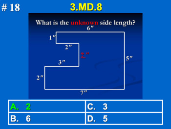 Preview of 3.MD.8 3rd Grade Math - Perimeter & Area Of Polygons Google Slide Set