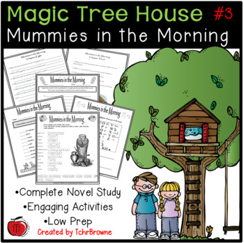 Preview of Magic Tree House #3 Mummies in the Morning Novel Study