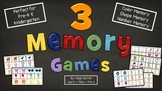 3 Memory Games - Colors, Shapes, Numbers!