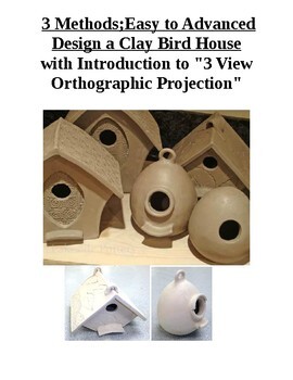 Preview of "Clay Bird House" With 3 Design Levels .... Beginner, Medium & Advanced