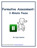 3-Minute Pause Formative Assessment Template