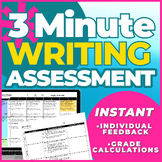 3 Minute Writing Assessments for Google Sheets